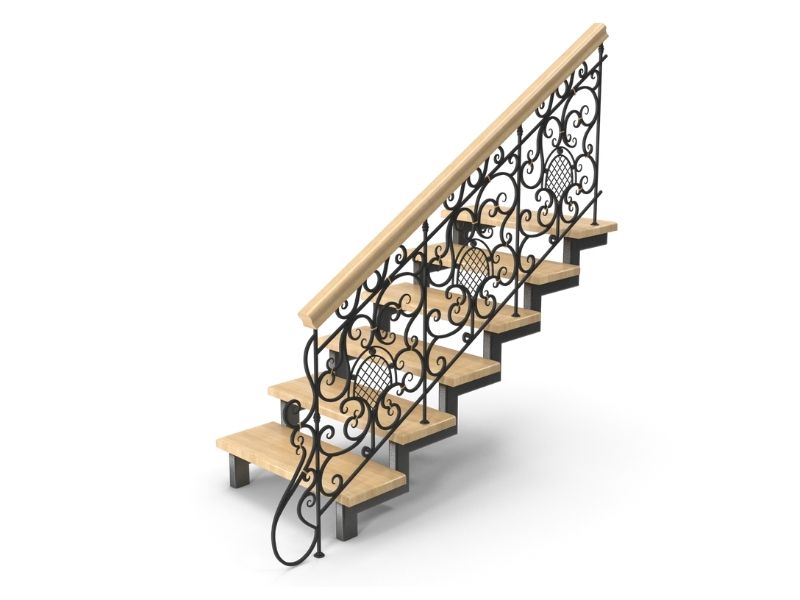 Garde-corps Avec Accessoires en Fonte et Métal