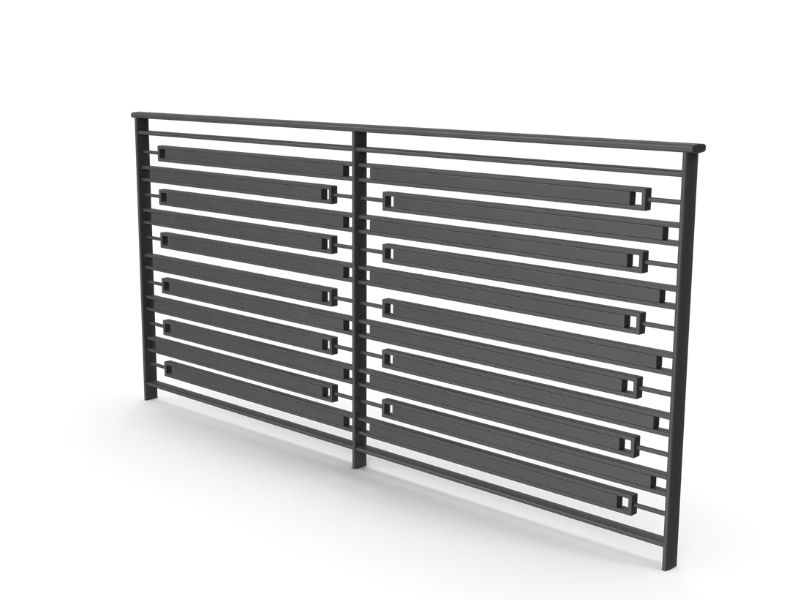 Garde-corps Barreaudage verticale et horizontal