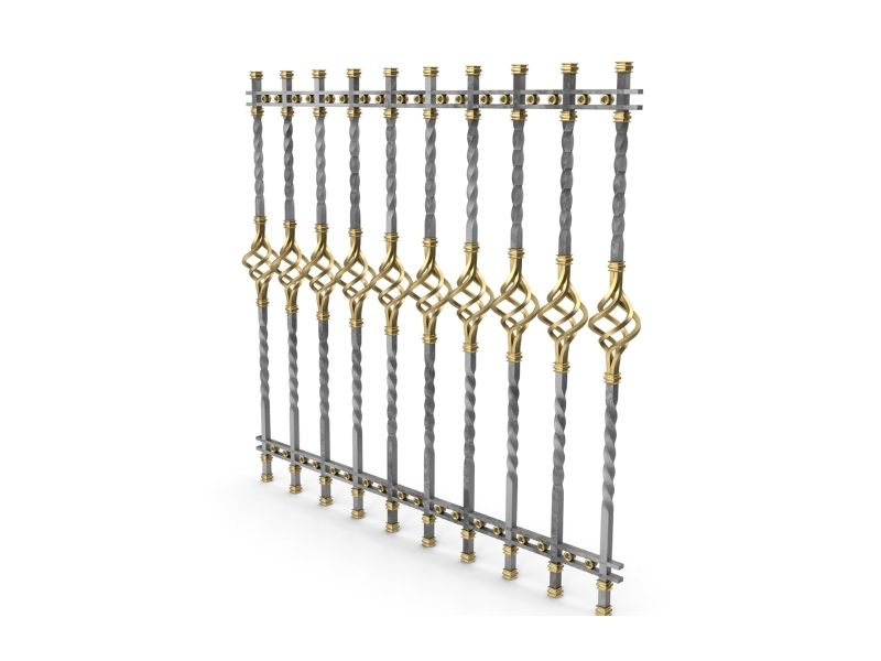 Garde-corps Barreaudage verticale et horizontal