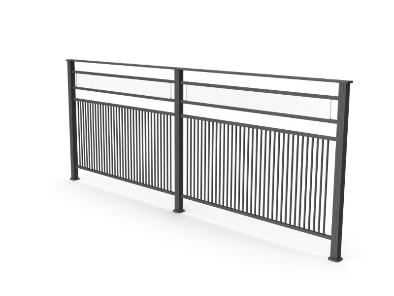 Garde-corps Barreaudage verticale et horizontal